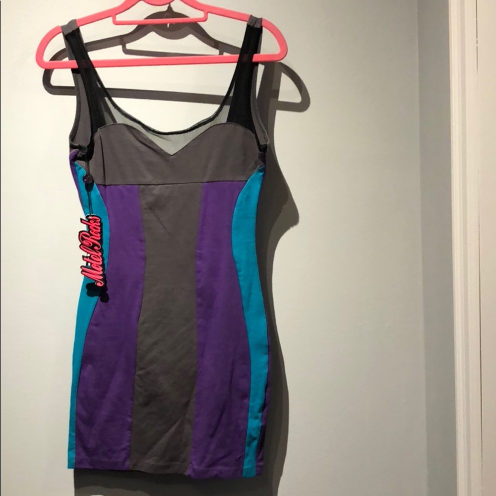 Motel Rocks Color-block Tank Dress
